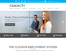 Tablet Screenshot of clockon.com